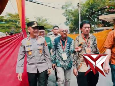 Kapolda Sumsel IJP Sandi Nugroho meninjau langsung pengamanan puncak perayaan Paskah 2026 di Plg