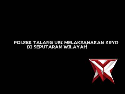 Patroli KRYD POLSEK TALANG UBI Polres PALI