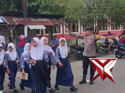 ??Pers Polsek Tugumulyo giat gatur lalin