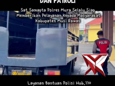 Giat patroli dan himbauan sat binmas polres musi rawas