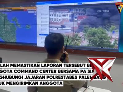 Respon Cepat Call center 110 Polda Sumsel Menindaklanjuti Laporan Masyarakat