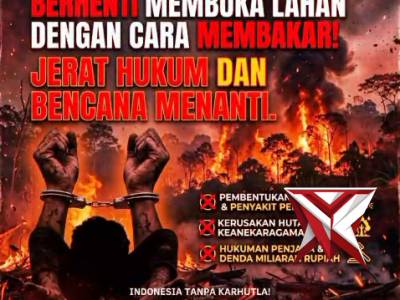 STOP MEMBUKA LAHAN DENGAN CARA MEMBAKAR LUR, PACAK MASUK OBAK - PoliceTube