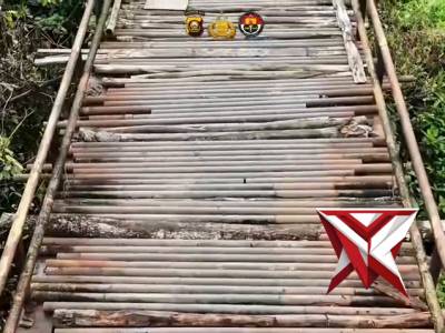 Renovasi jembatan use, menindak lanjuti perintah kapolda sumsel Irjen pol Sandi Nugroho