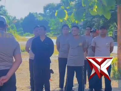 kerja bakti personil polres MBD pada gedung gereja GSJA tiakur ministry center