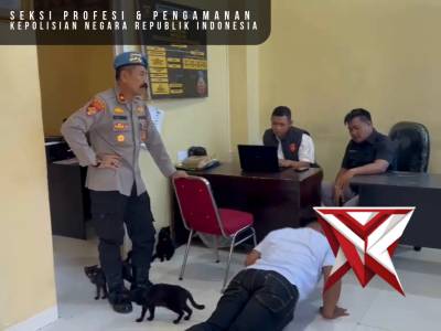 Kegiatan Gaktiplin terhadap personil yang tidak melaksanakan apel pagi