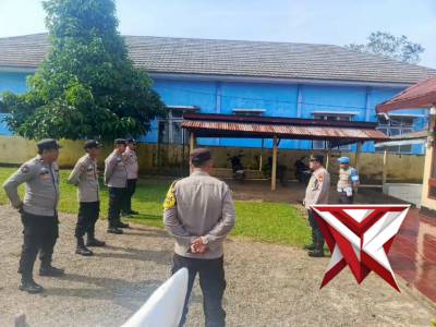 Apel pagi personil polsek pampangan