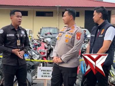 kegiatan ini Polres Musi Rawas berhasil mengungkap 30 kendaraan terdiri dari 29 R2 dan 1 R4. - PoliceTube