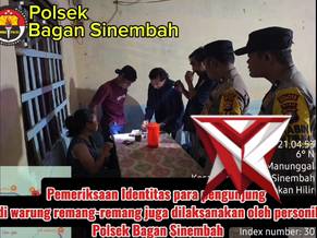 polsek bagan sinembah melaksanakan patroli rutin