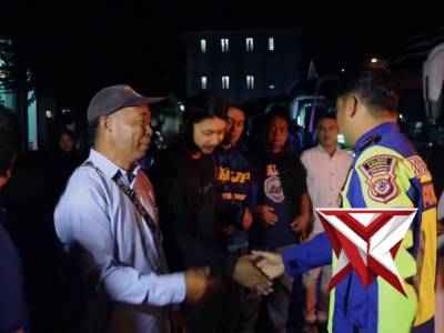 Pengamanan Mudik Santri dan Santriwati Ponpes Husnul Khotimah