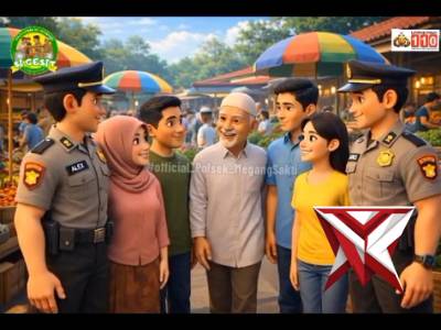 personil polres musi rawas melaksanakan patroli