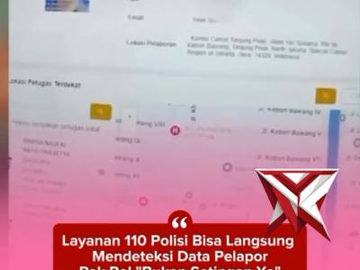 Respon Cepat, Keamanan Terjaga: Polri 110!