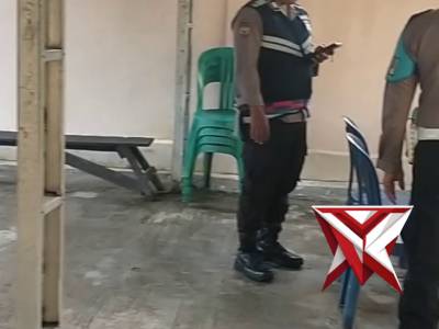 Persiapan Pengamanan Gereja Liman Sakti.