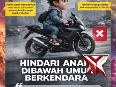 Hindari Anak dibawah Umur Berkendara