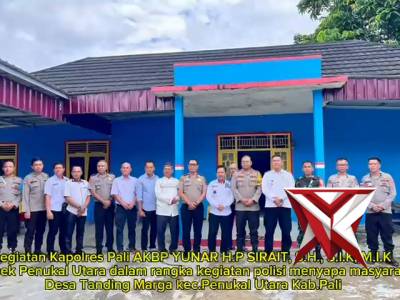 Kegiatan kapolres pali dan polsek penukal utara dalam rangka menyapa masyarakat