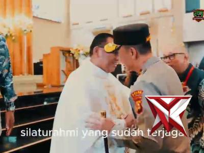 Kapolda Sumsel IJP Sandi Nugroho meninjau langsung pengamanan puncak perayaan Paskah 2026 di Plg
