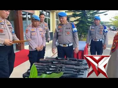 KEGIATAN PENGECEKAN SENPI OLEH PROPAM POLDA SUMSEL DI POLRES PALI