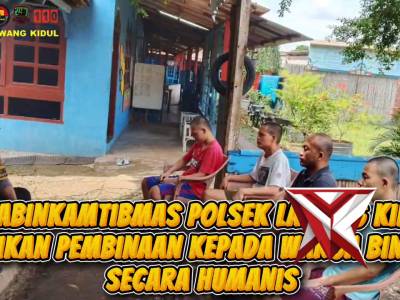 Bhabinkamtibmas Laksanakan Pembinaan Warga  Aiptu Ferry Susanto selaku Bhabinkamtibmas