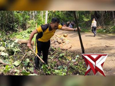 Polres Lubuk Linggau Melaksanakan Program Bersih Lingkungan dan Asri (BELIDA)