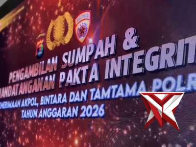 Pakta Integritas dan Pengambilan Sumpah dalam rangka Penerimaan Terpadu Taruna/i Akpol