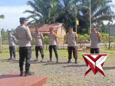 Polsek pseksu giat pelaksanaan apel pagi
