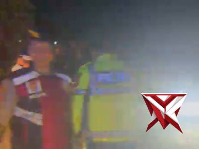 Respon cepat evakuasi batang roboh di jalan lintas Sumatera Polres Musi Rawas mengerahkan personil