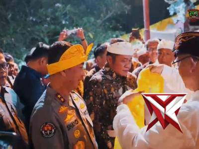 Kapolda Sumatera Selatan Irjen Pol. Dr. Sandi Nugroho menghadiri perayaan Dharma Santi Hari Suci Nye