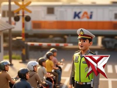 Patuhi palang pintu kereta api