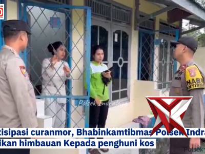 Bhabinkamtibmas Polsek Indralaya himbau penghuni kos