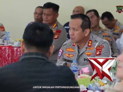 Kapolda Sumsel IJP. Sandi Nugroho memberikan penegasan bahwa masy adalah juragan bagi anggo