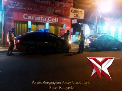 Polsek Mergangsan Bersama Rayon IV Gelar Patroli Antisipasi Curat, Curas dan Curanmor serta Curas - PoliceTube