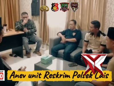 unit Reskrim Polsek Lais melaksanakan Anev - PoliceTube