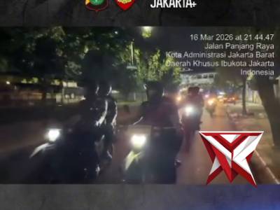 JAJARAN SUBDIT GASUM DITSAMAPTA POLDA METRO JAYA MENGGELAR PATROLI TERPADU DIWILAYAH JAKARTA BARAT,
