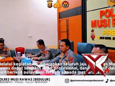 Gelar bulanan polres Musi rawas - PoliceTube