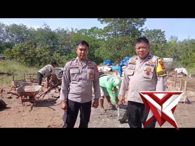Progres Persiapan pembangunan bedah rumah polsek bp peliung