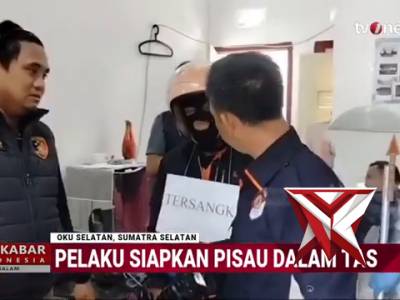 REKONTRUKSI OLEH POLRES OKU SELATAN KASUS PEMBUNUH STAF BAWASLU