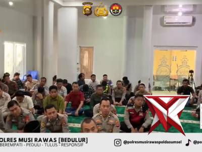 Selaraskan Program Kapolda Sumsel, Polres Musi Rawas Bentuk Personel Berakhlak Lewat Binrohtal - PoliceTube