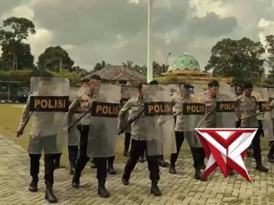 Latihan Dalmas Dalam Rangka Persiapan Kontingensi Polres Muratara