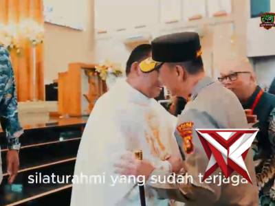 Kapolda sumsel meninjau langsung perayaan puncak hari paskah 2026 - PoliceTube
