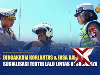 DIRGAKKUM KORLANTAS & JASA RAHARJA SOSIALISASI TERTIB LALU LINTAS DI SURABAYA | NTMC POLRI