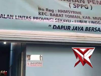 Pengecekan sppg di dapur Mangun jaya polres Muba andalan