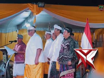 Kapolda sumsel ijp.Dr.Sandi Nugroho menghadiri perayaan dharma santi hari suci nyepi
