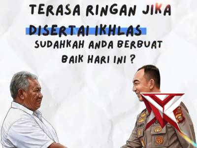 Kerja ikhlas berbagi bersama