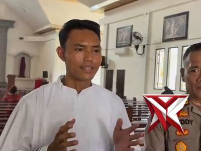 Cek Kesiapan Jumat Agung, Kapolres Mura Sambangi Gereja Santa Maria G1 Mataram - PoliceTube