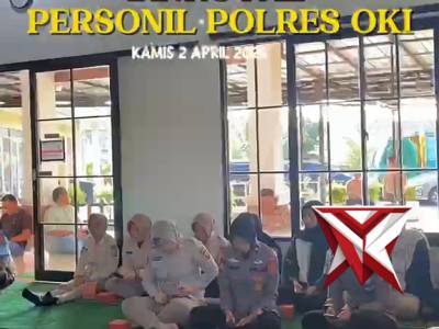 Binrohtal Personil Polres OKI, kamis 2 april 2026 .

PolresOkihadir