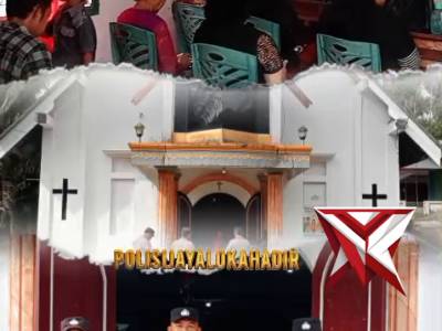 Polsek Jayaloka Polres Musi Rawas Amankan Ibadah Jumat Agung - PoliceTube