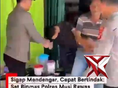 Kapolda Sumsel IJP DR. Sandi Nugroho-Kapolres Musi Rawas-Sat Binmas Sambang dan serap aspirasi warg