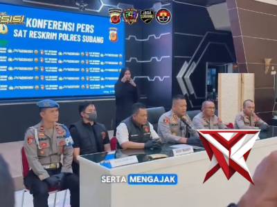 Konferensi pers kasus pemerasan dan perbuatan tidak menyenangkan