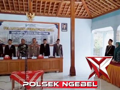 Kapolsek Ngebel Menghadiri Perangkat Desa Sempu Kecamatan Ngebel