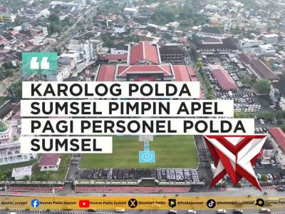 Karolog Polda Sumsel Pimpin Apel Pagi Gabungan, Tekankan Disiplin dan Kesiapsiagaan Personel.