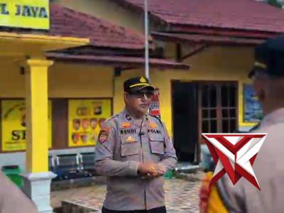 4. Apel pagi dipimpin Kapolsek Tungkal Jaya,, - PoliceTube